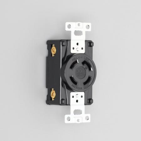 アメリカン電機 4320 埋込コンセント 接地形3P 30A 250V : 電せつN 