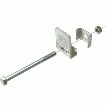 金具　はばき ネグロス電工 HBRC125 【1個単位】 HB吊り金具用補強金具（みぞ形鋼用