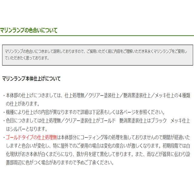 松本船舶電機 マリンランプ 【 RG-FR-G 】 グローシリーズ RGフランジ ゴールド【LED電球付タイプ】｜densetsu-n-net｜02