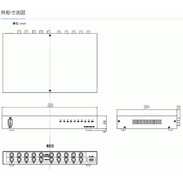 ビデオセンシング【 TPV-101 】ワンケーブルユニット(10CH) |  | 01