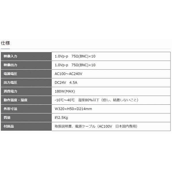 ビデオセンシング【 TPV-101 】ワンケーブルユニット(10CH) |  | 02
