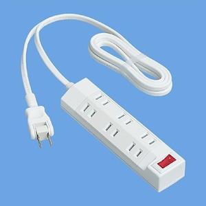 パナ ザ・タップ マルチ(6コ口)(一括スイッチ付)(スナップキャップ・1mコード付)(ホワイト) WHA29162WKP | Panasonic