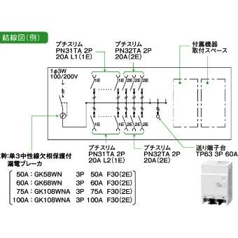 日東工業 HCD3E6-63D HCD型ホーム分電盤 ドア付 付属機器取付スペース 