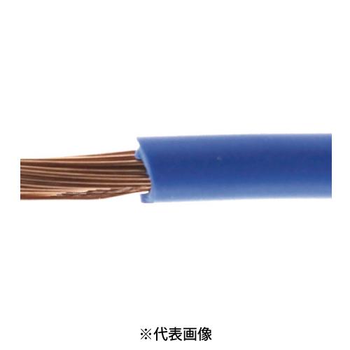 KANZACC KIV8SQ KIV電線 600V 電気機器用ビニル絶縁電線 色 青