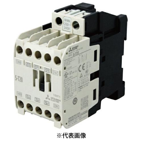 三菱電機 S-T20 AC200V 1A1B 非可逆式電磁接触器 交流操作形 フレームT20 コイル定格電圧AC200V 補助接点1a1b ...