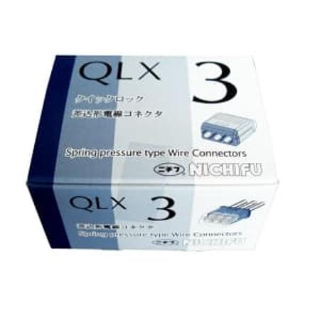 ニチフ QLX3 差込形電線コネクタ クイックロックコネクタ 極数３ 50個入り｜densetusizai｜02