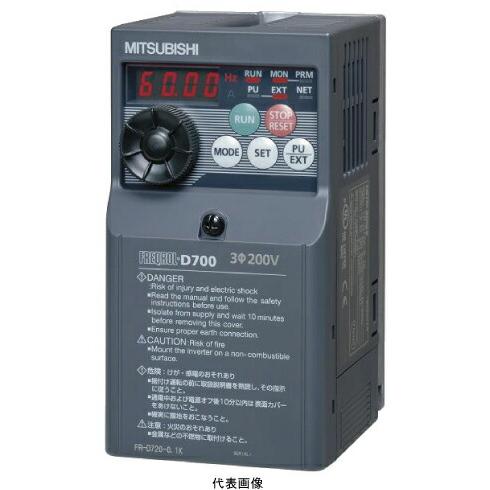 三菱電機（MITSUBISHI ELECTRIC） FR-D720S-0.2K 簡単・小形インバータ 