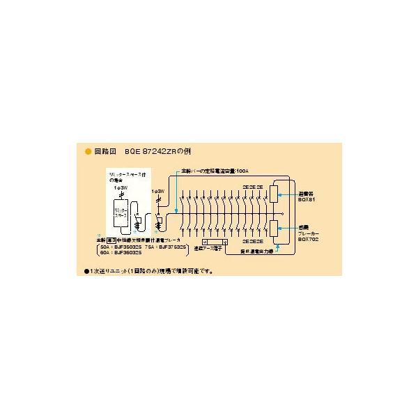 BQE36202ZR 地震かみなりあんしんばん 住宅分電盤 感電ブレーカー・避雷器付き  主幹60A 回路数20＋回路スペース2 【パネル】