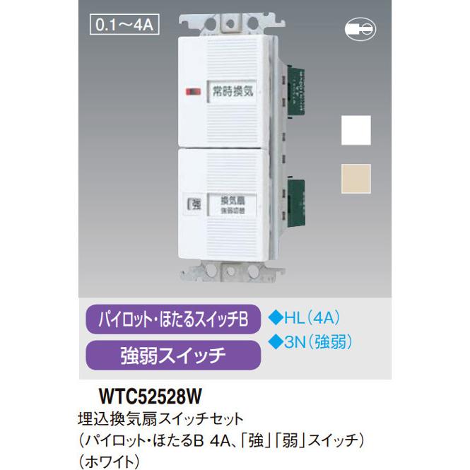 Panasonic（パナソニック） WTC52528W 埋込換気扇スイッチセット