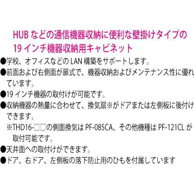 日東工業 THD25-6565 HUB収納キャビネット 壁掛けタイプ 色ペールホワイト塗装 外形(W=650 h=650 D=250) mm ...