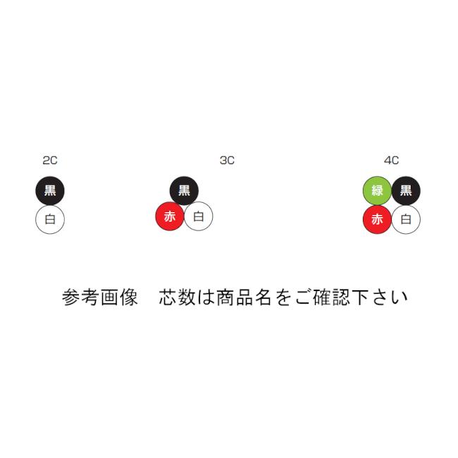 太陽ケーブルテック SUNLIGHT 3DX LF0.75x2c 100m定尺 電子機器配線