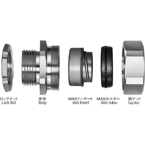 MAS-SG82 MAS SGストレートコネクター 内径78.0mm 1個 MASSG82 【仕上げ】
