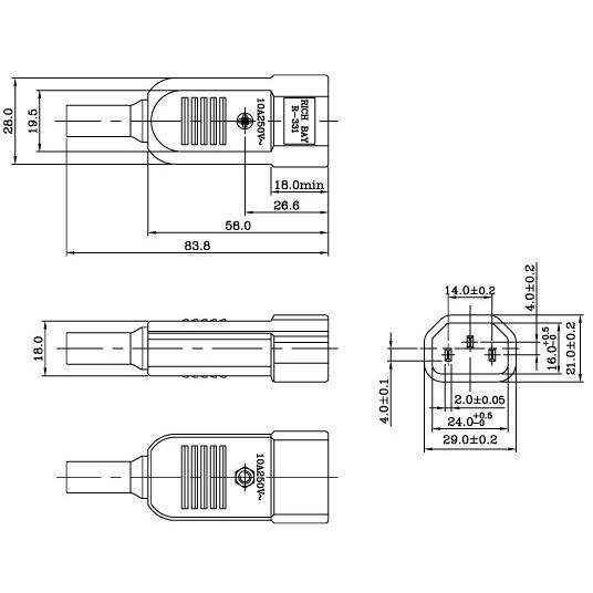 組立コネクタ IEC60320-C14 : デンシ電気店 ヤフーショップ - 通販