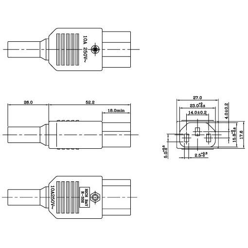組立コネクタ IEC60320-C13 : デンシ電気店 ヤフーショップ - 通販