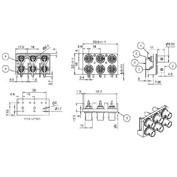専用ページ BNCコネクター BNC-J 丸座非絶縁: ケーブル・コネクター 秋月電子通商