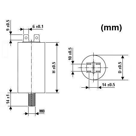 モーターランキャパシタ 2.5uF / 450V｜denshi｜02