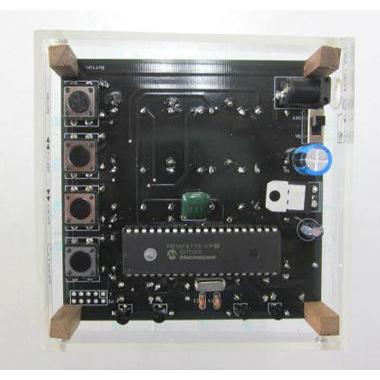 3D 青色LED CUBE 4 x 4 x 4(完成品）の画像