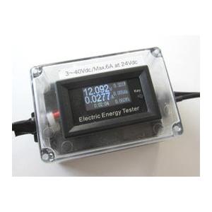 AC/DC電源のDCジャック5.5x2.1mm接続用電力表示メーター（電圧/電流/W