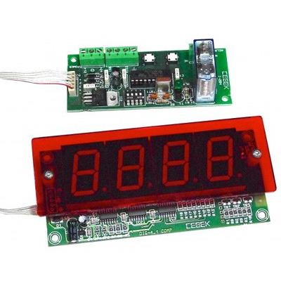 25mm高さ7セグ表示付コイン機械用タイマー+リレー出力 I-204.1