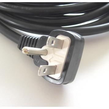 日本ACコード NEMA 6-15P(ライトアングル）-C19 PSE（250V/15A)-5M