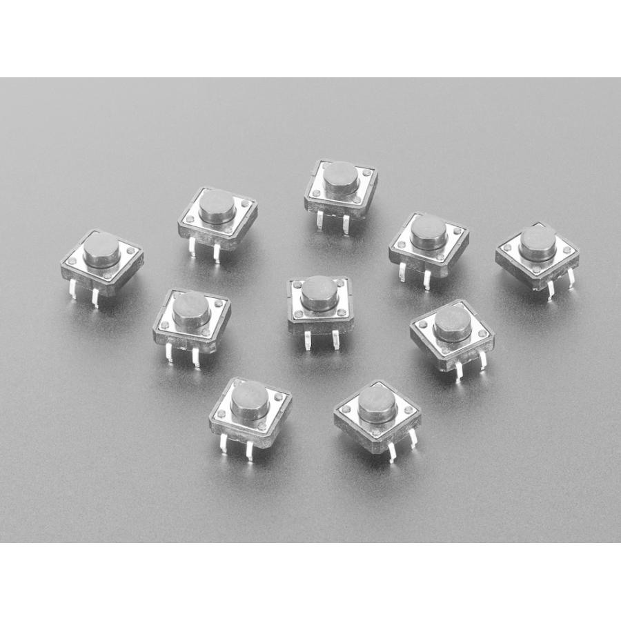 たくと　人感スイッチ10個セット タクトスイッチ(12mm角-6mm高さ-10個パック） : デンシ電気店 ヤフー