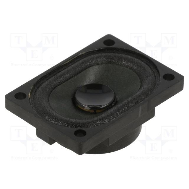 ミニチュアスピーカー 2W 4Ω 28.4x40x13mm 0~20000Hz 音響レベル: 86dB