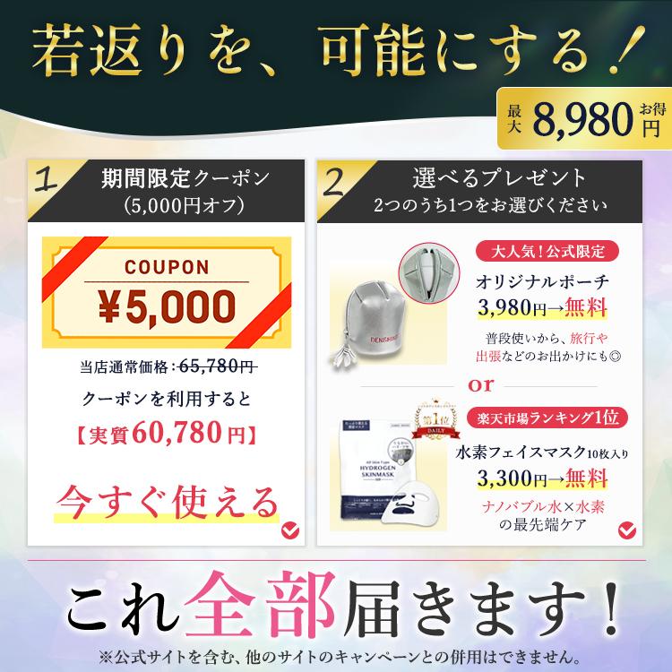 公式！最大8,980円お得! ☆5,000円OFF】DENSHINDO プラズマ エア