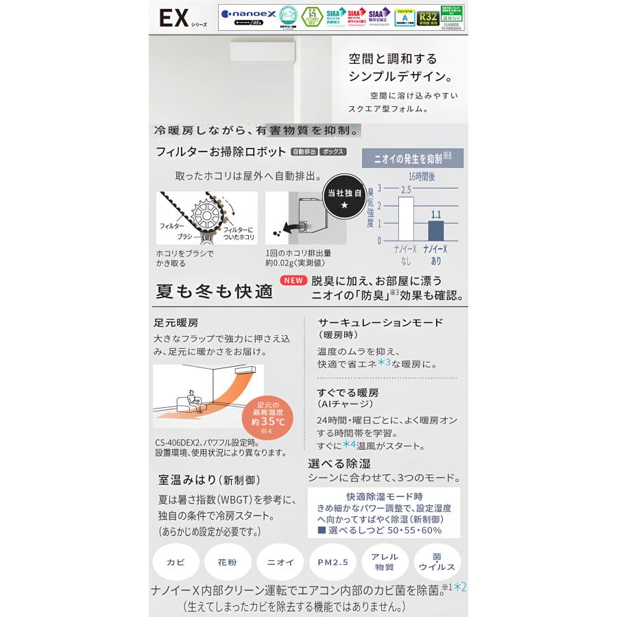 Panasonic（パナソニック） 工事費込 セット CS-406DEX 14畳用