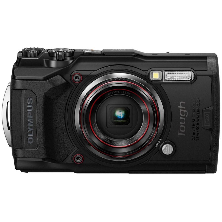 ■美品■ OLYMPUS Tough TG6 即日発送】OLYMPUS Tough TG-6 [ブラック] 並行輸入品 コンパクト