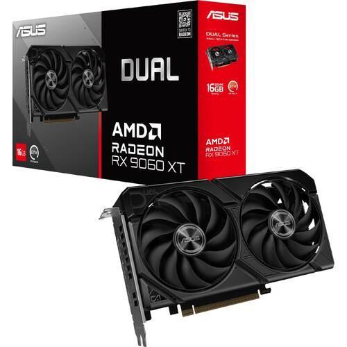 【5月購入・美品】ASUS DUAL RX9060XT 16GB 即日発送 ラッピング可】【即日発送】【新品】ASUS エイスース グラフィック