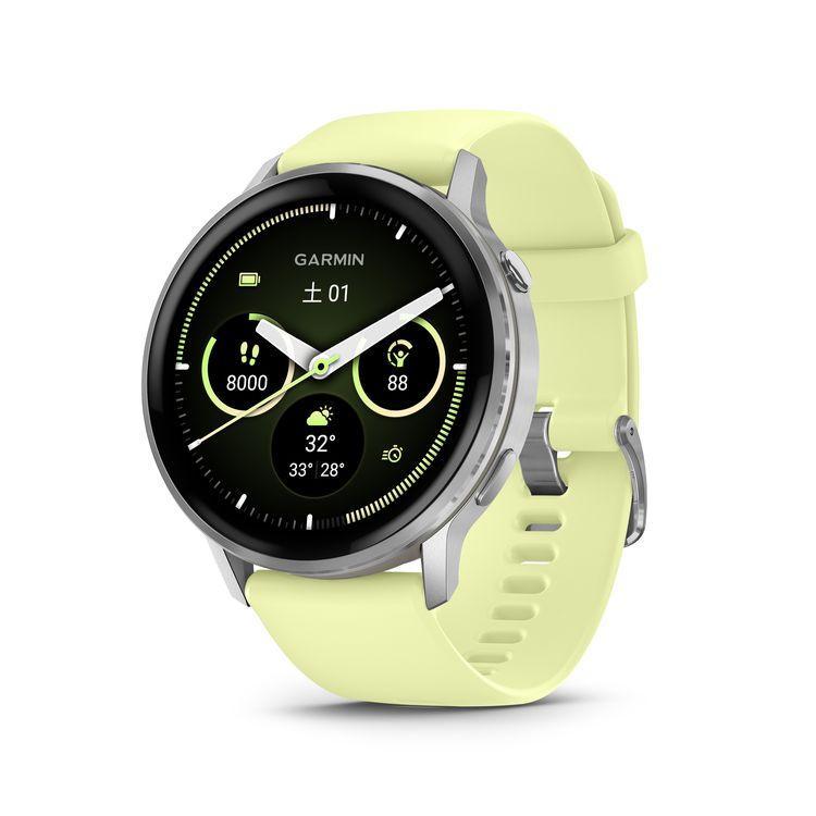 【ラッピング可】【即日発送】【新品】GARMIN ガーミン スマートウォッチ Venu 4 45mm 010-03014-32 Silver Citron
