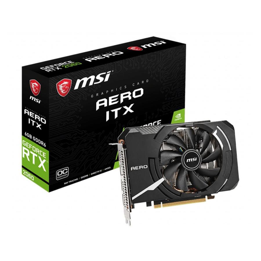 即日発送】MSI ビデオカード GeForce RTX 2060 AERO ITX 6G OC [PCIExp