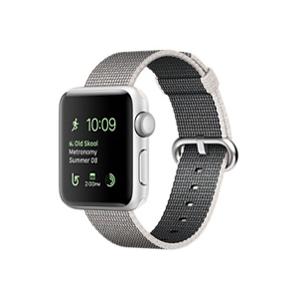 訳アリ アウトレット 未使用新品 Apple Watch Series2 38mm シルバーアルミニウムxパールウーブンナイロン MNRR2J/A 当店保証付き