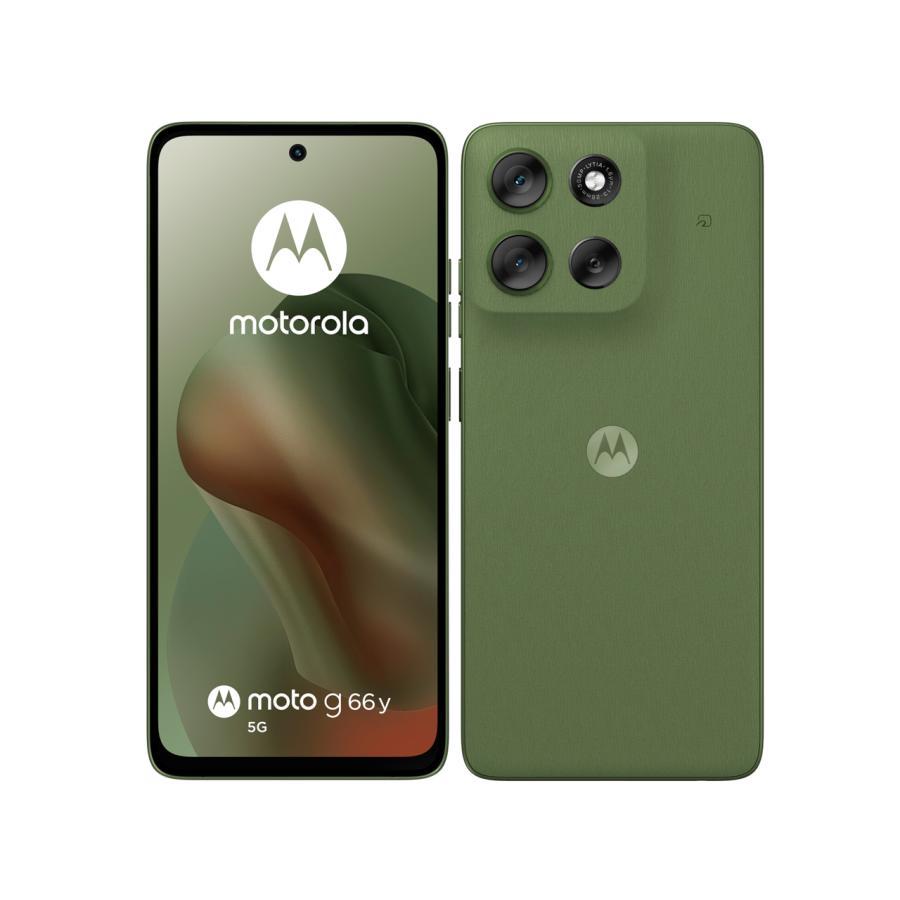 新品】Motorola モトローラ スマホ g66y Y!mobile版 ディルグリーン
