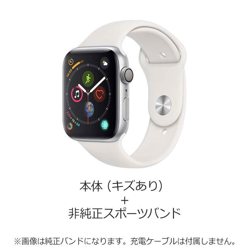 【当社1ヶ月保証付き】【中古品キズあり】Apple Watch Series 4 (GPSモデル) 44mm  シルバーアルミニウムケース+非純正ホワイトスポーツバンド 参照型番 MU6A2J/A :4549995045482-cc:電子問屋 - 通販 -  Yahoo!ショッピング
