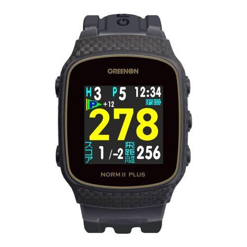 【ラッピング可】【即日発送】【新品】GREENON グリーンオン ザ・ゴルフウォッチ THE GOLF WATCH NORM II PLUS G020B ブラック 正規販売店