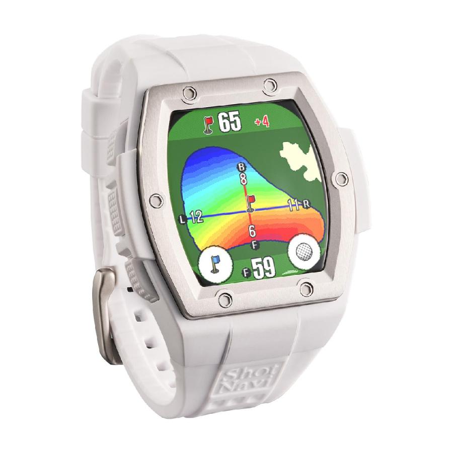 新品‼️shot navi crest II 白　距離計　腕時計 楽天市場】ショットナビ ゴルフ CREST II ショットナビ クレスト