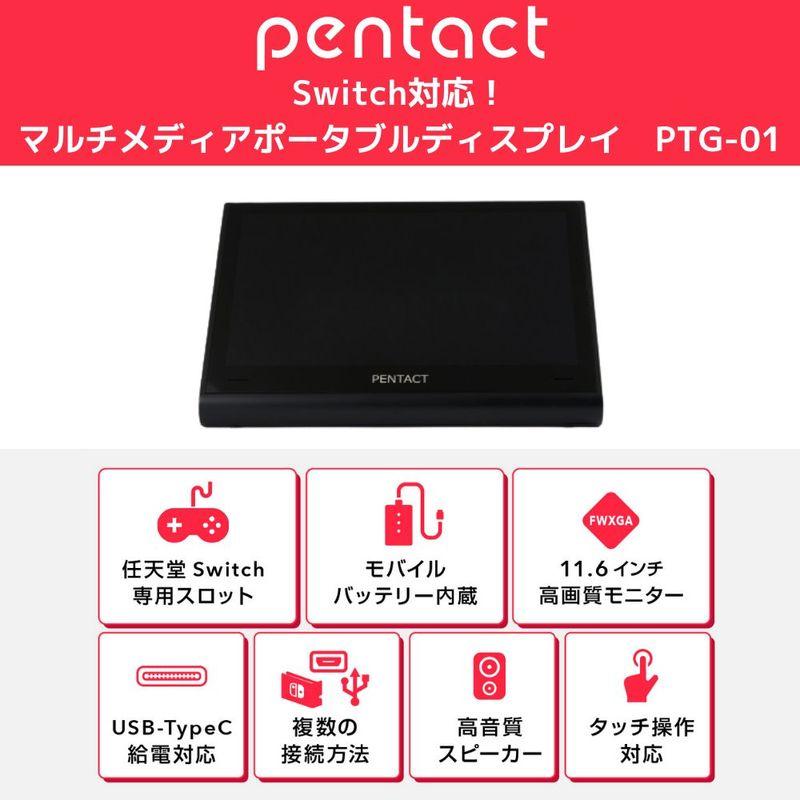 【話題の商品！】switchが簡単大画面！ Switch特化型 モバイルディスプレイ PENTACT マルチメディアポータブルモニター　PTG-01｜densidonya｜06