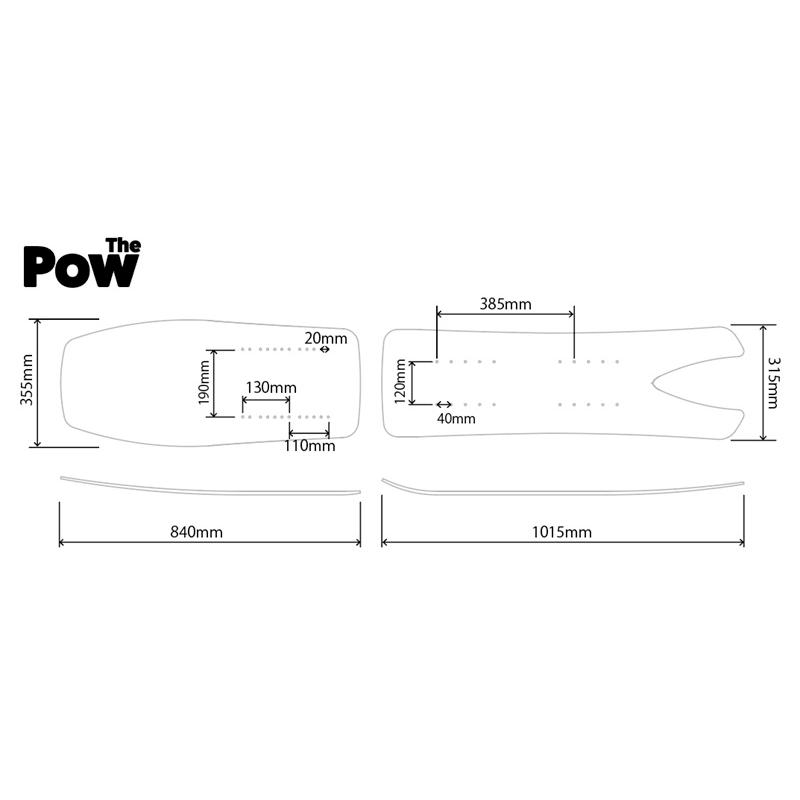 スノースクート パウダーボード スノーバイクテックteh POW : ノース
