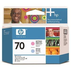 ds-1578410 （まとめ） HP70 プリントヘッド ライトマゼンタ／ライトシアン C9405A 1個  (ds1578410)