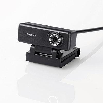 UCAM-C520FBBK WEBカメラ マイク内蔵 人気沸騰ブラドン 当店限定販売 200万画素 ブラック 1個 高精細ガラスレンズ 上下角度調整可能