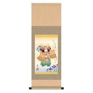 ds-2033914 こどもの日(端午の節句)掛け軸　■美原 如舟　端午の節句(子どもの日)掛軸「縁起武者」 (ds2033914) 節句掛軸〕〔祝い掛軸〕こどもの日（端午の節句）掛け軸 唐沢 碧