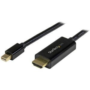 ds-2142492 （まとめ）StarTech MiniDisplayPort - HDMI変換ケーブル 2m MDP2HDMM2MB 1本【×2セット】 (ds2142492)