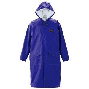 ds-2178853 （まとめ）川西工業 防水レインパーカー ブルー【×10セット