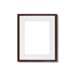 ds-2200698 マット付き・「UV（紫外線）カットアクリル」 ■水彩額F6 ブラウン (ds2200698)