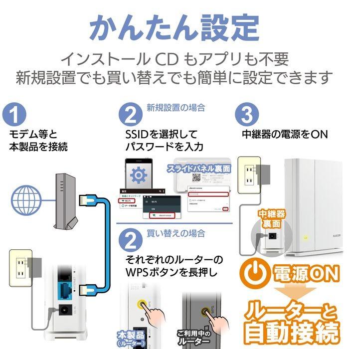 激安正規品 オンライン学習 867 400mbps 11ac 5 Wi Fi 中継器セット 親機 無線lan ルーター Wifi 無線lan