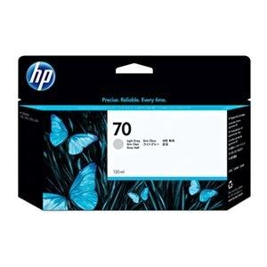 ds-2230638　(まとめ)　HP70　1個　顔料系　C9451A　インクカートリッジ　ライトグレー　130ml　(ds2230638)