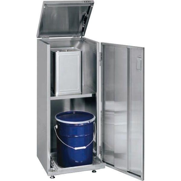 サカエ SU4-ITKE 一斗缶保管庫(SUS430・ステンレスタイプ・固定式