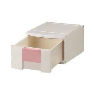 0-5347-14 トレイBOX(鍵付) A4用ピンク 290×360×205mm 402H (0534714)