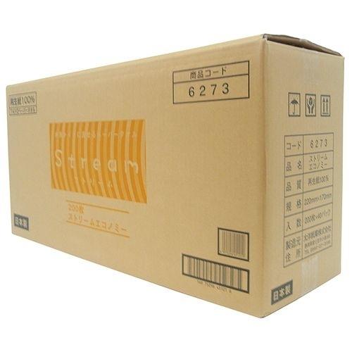 7-2444-51 ストリーム(水溶性ペーパータオル) エコノミー(箱入り) 40袋×200枚入 (7244451)